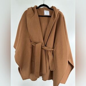 Elegant Tan Cape Coat